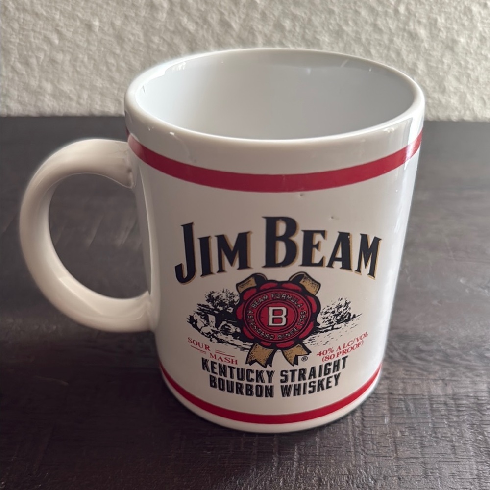 VTG JIM BEAM KENTUCKY STRAIGHT BOURBON WHISKEY COFFEE MUG 2000 HOUSTON HARVEST